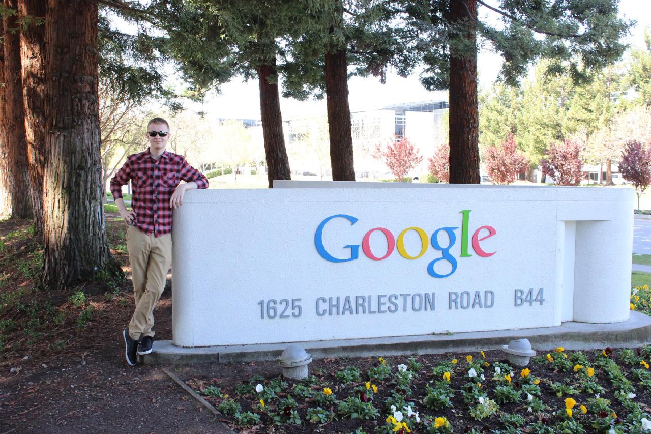 Visiting Google in 2014 for interviews