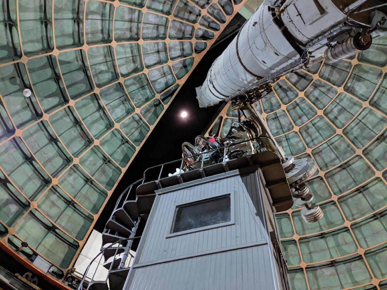 Telescope at Lick Observatory in San Francisco Bay Area