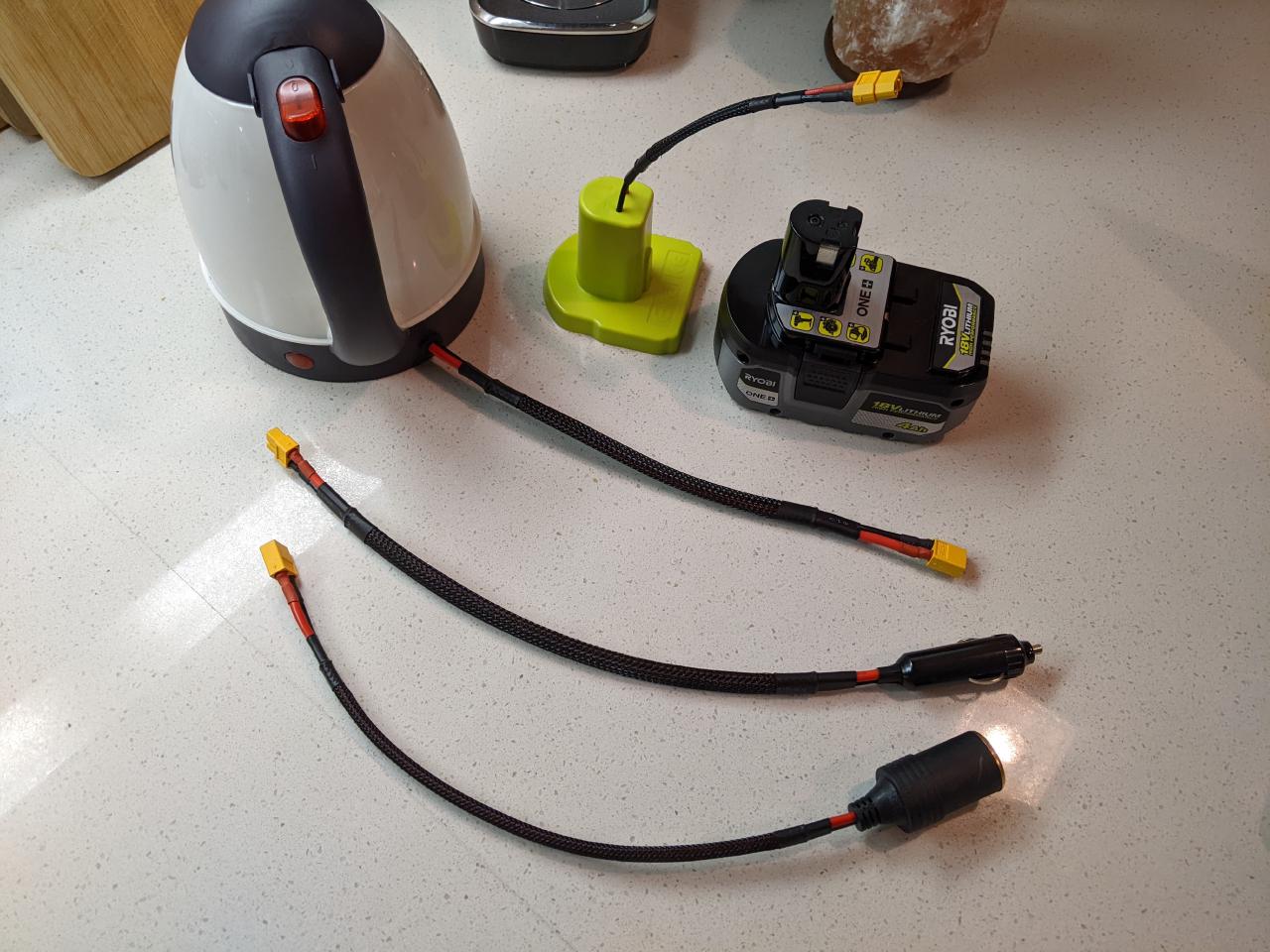 Kettle with upgraded wiring